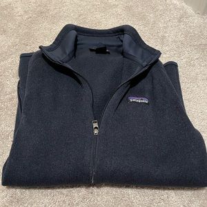 patagonia better sweater jacket navy medium